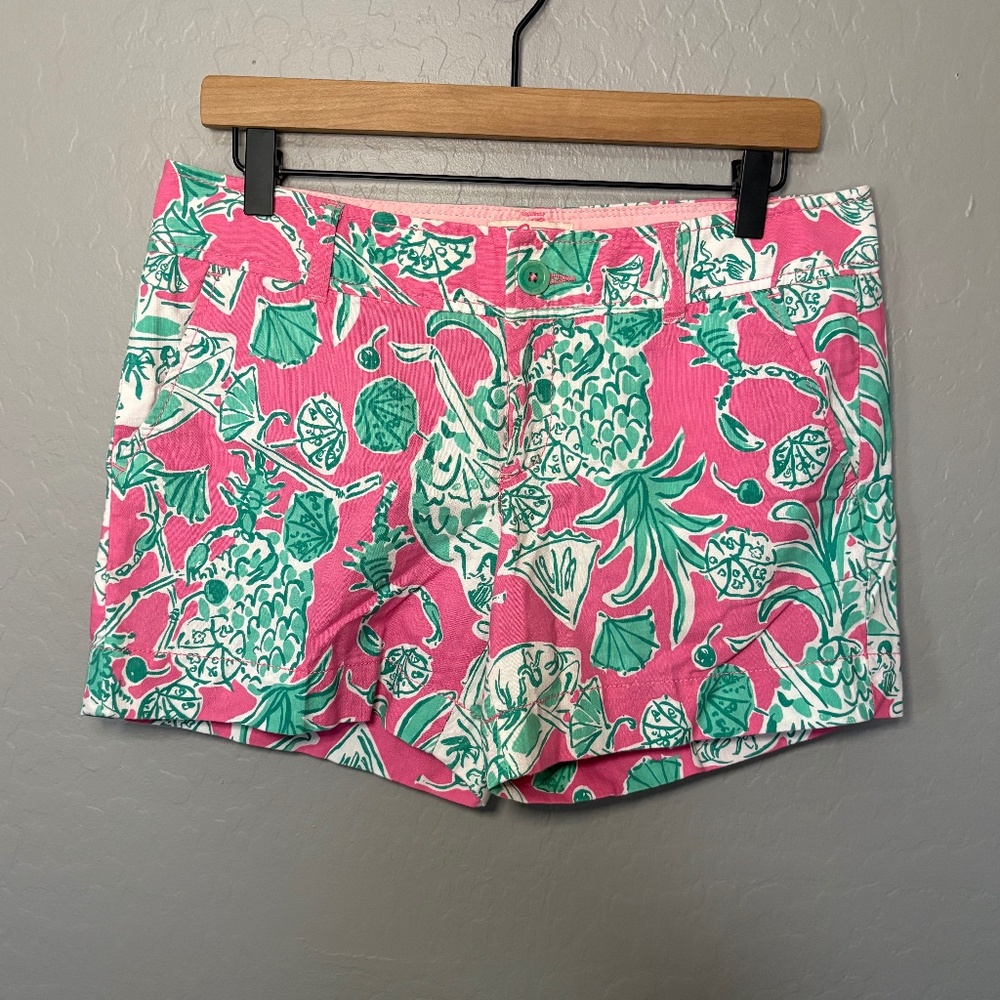 Lilly Pulitzer Callahan‎ Shorts Scorpion Bowl Size 6